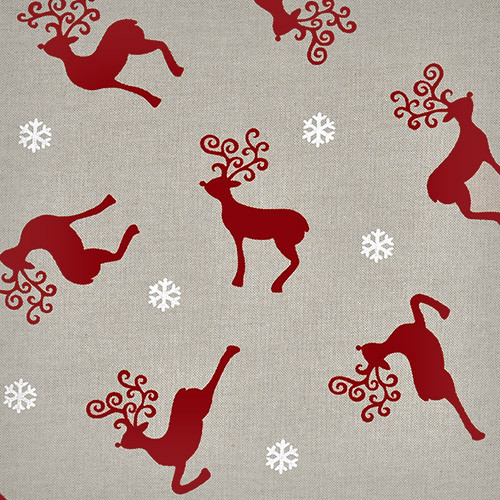 christmas reindeer - homedecor fabric