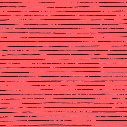 sketched stripes in sunkisst coral - printed jersey fabric