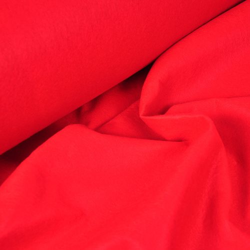 red - felt fabric - 1,5 mm