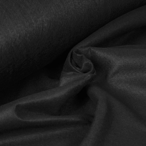 black - felt fabric - 1,5 mm