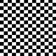 checker black and white - printed jersey fabric