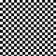 small checker black and white - printed jersey fabric