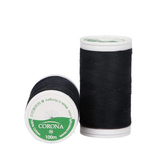Corona pamut varrócérna - 9750 - fekete
