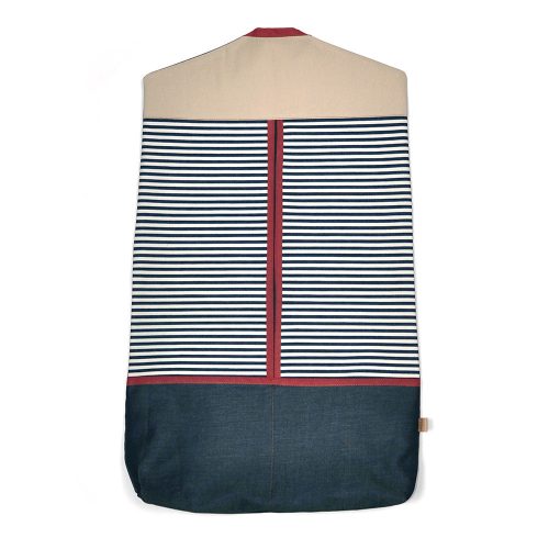 denim stripes - kindergarden bag - handmade product