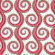 large curly swirl in santa - - designer cotton fabric