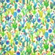 la vida loca - cactus garden in yellow - designer cotton fabric