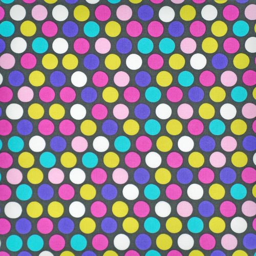 diddly dot in orchid - designer cotton fabric