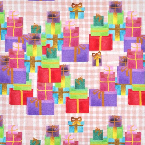 sweet holiday - gifted in multi - designer cotton fabric
