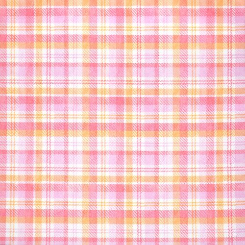 love letters - perennial plaid in pink  - designer cotton fabric
