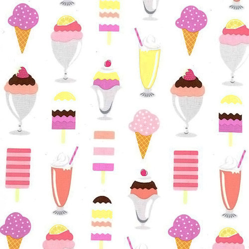 ice cream, you scream - get the scoop in sherbet - designer cotton fabric