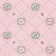 country birds in pink - designer cotton fabric