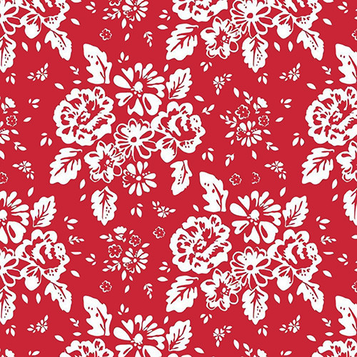 so ruby - main in red - designer cotton fabric