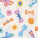 whimsical storybook - butterfly in spring - designer cotton fabric