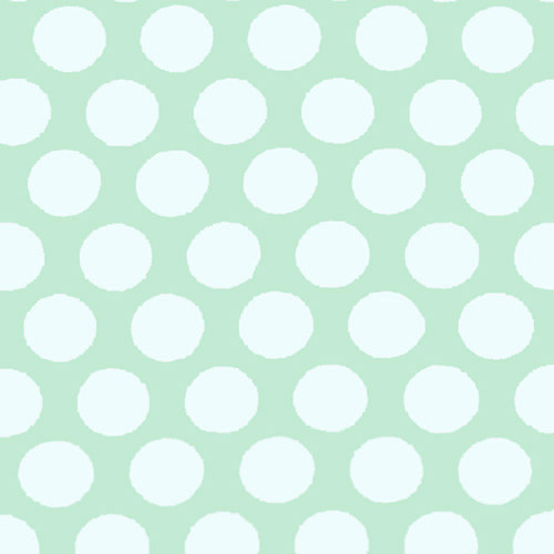 little prints - polka dots in mint - designer cotton double gauze anyag
