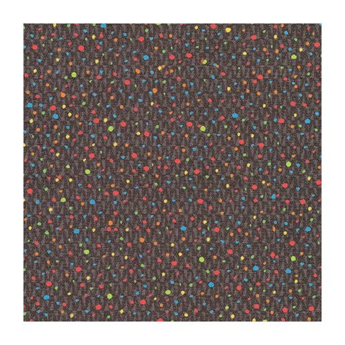 dappled greys – dots in licorice - designer cotton fabric