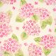 natural blooms - hydrangea in azalea - designer cotton fabric
