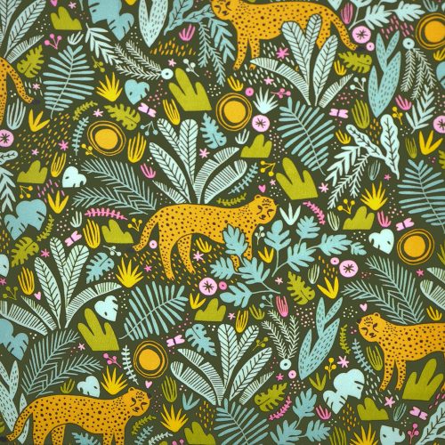 hello lucky lawns – wild and free in forest - designer cotton lawn