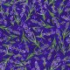 lavender blessings in purple - designer cotton fabric