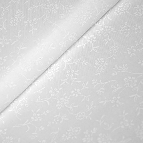 pale prints - flowers on white - designer cotton fabric