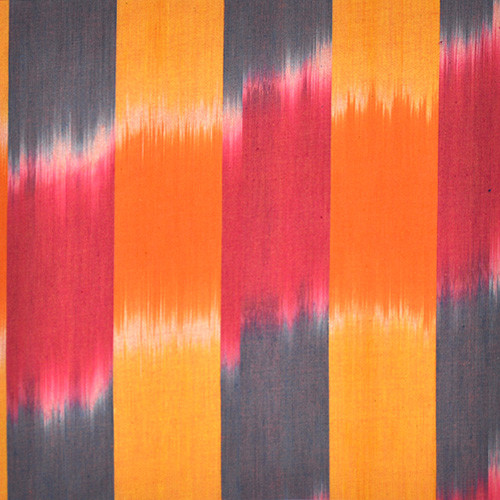 Kaffe Fassett artisan - ikat stripe in yellow - designer cotton fabric