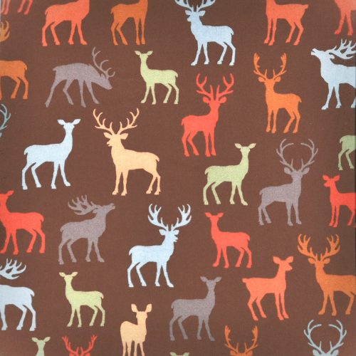 cozy outdoors - brown - designer cotton flannel fabric