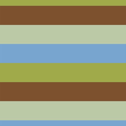 wide stripes - green - printed jersey fabric
