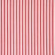 ticking stripe in red - printed cotton fabric