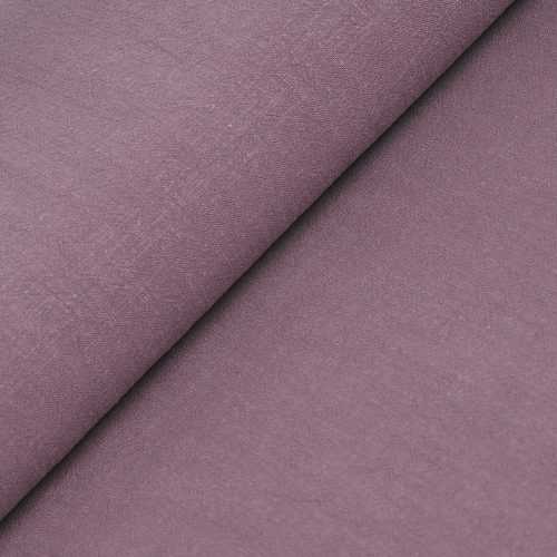 mauve - stonewashed linen fabric - 250g/m2