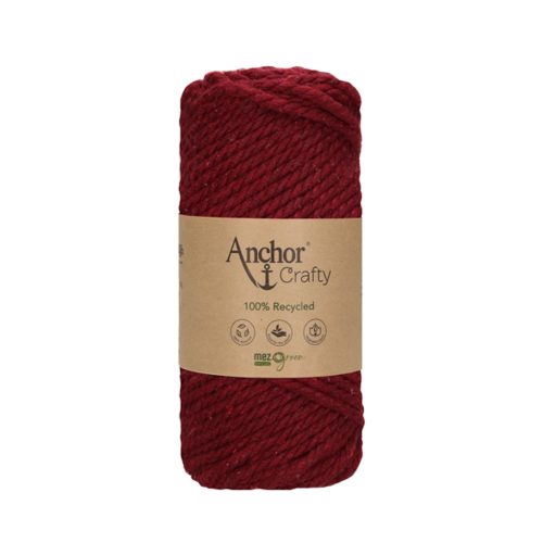 burgundy (119) - 5 mm - Anchor Crafty macrame yarn
