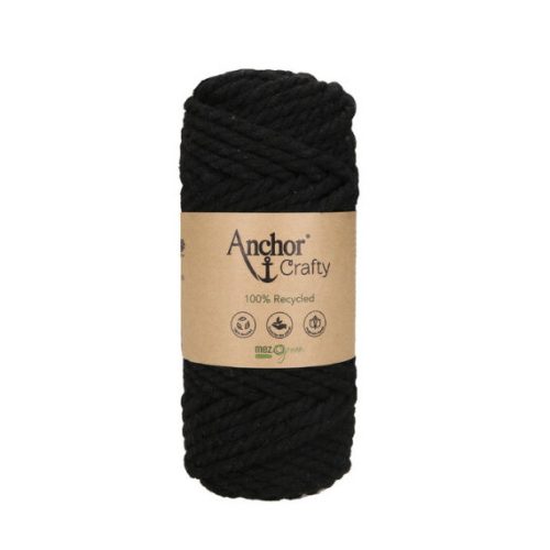 charcoal (120) - 5 mm - Anchor Crafty macrame yarn