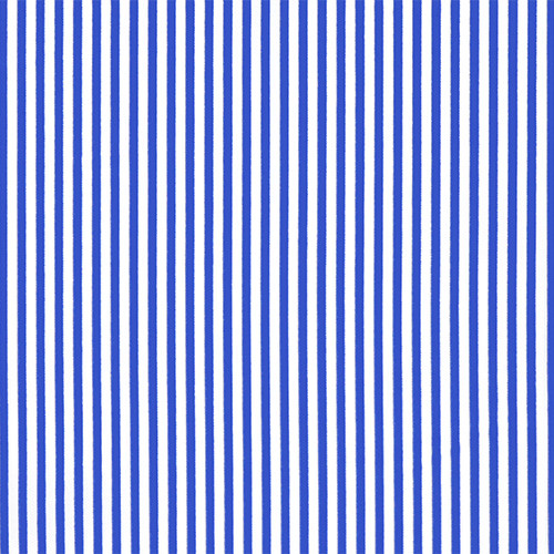 thin stripes in classic blue - printed poplin fabric