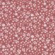 organic garden - spring flowers in dusty pink - digital printed organic cotton poplin fabric