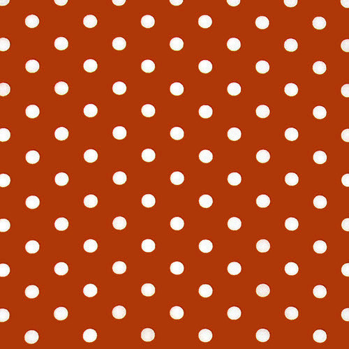 polka dot in terra - printed poplin fabric