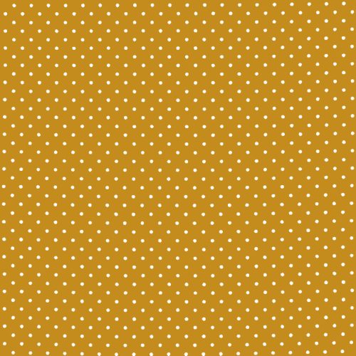 small polka dot in ocher - printed poplin fabric
