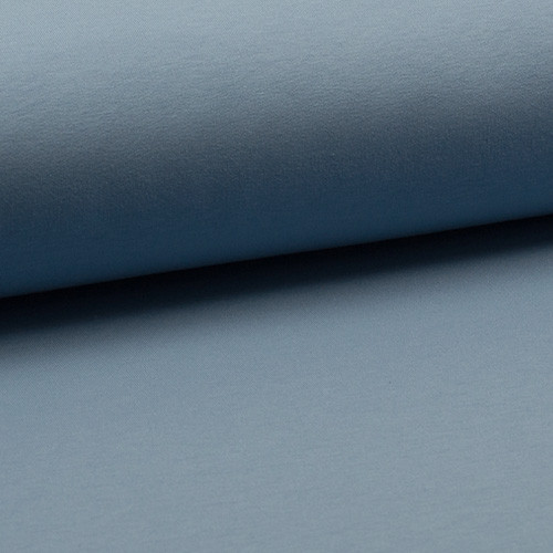 dusty blue - elasztikus pamut fésült futter méteráru