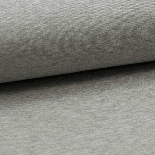 light grey melange rib cuff fabric