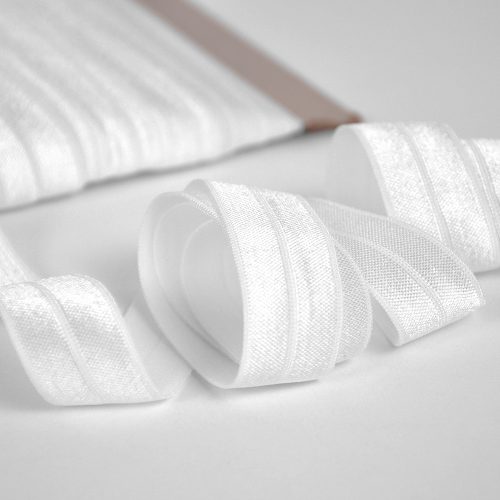 fold over elastic - FOE - 2 cm - white
