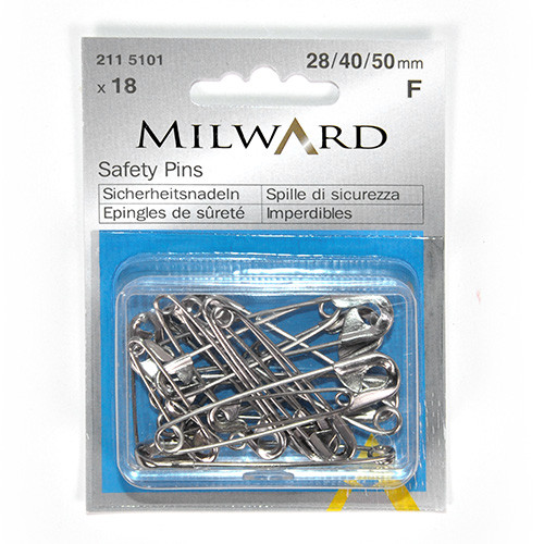 safety pins - 18 pcs - 28/40/50 mm