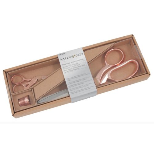 rosegold scissor gift set