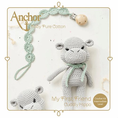 cuddly hippo - crochet / amigurumi kit