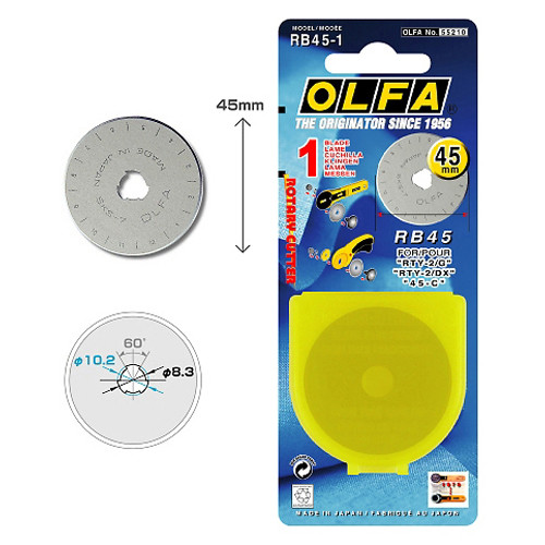 1 pc 45 mm - rotary cutter blade