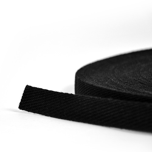 cotton strap - 20 mm - black
