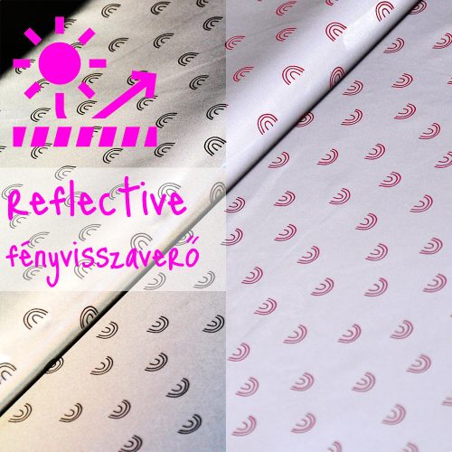 reflective with rainbows - reflective fabric