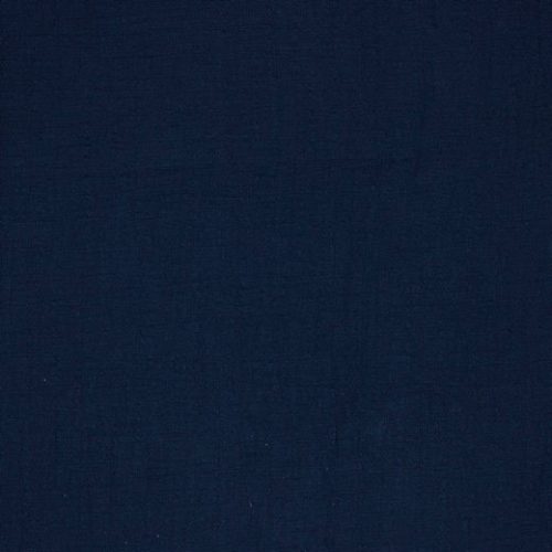navy - cotton slub - muslin/gauze fabric